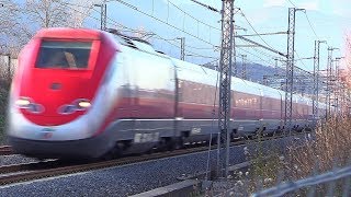 Treni Alta Velocità in transito a 300 kmh • GIORNO e NOTTE • AV RomaNapoli • Ceccano Frosinone [upl. by Hitchcock]