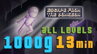 ESCAPE FROM THE DUNGEON ALL LEVELS  1000G IN 13 MIN XBOX  WINDOWS Stack [upl. by Erina]