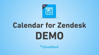 DEMO of the Calendar app for Zendesk [upl. by Alrzc]