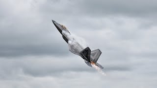 F22 Raptor 4K Highlights at 2023 Airshow London feat B2 Bomber amp More [upl. by Zelig]