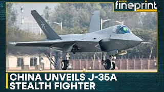 China Reveals J35A Stealth Fighter At Zhuhai Show  WION Fineprint [upl. by Sherris]