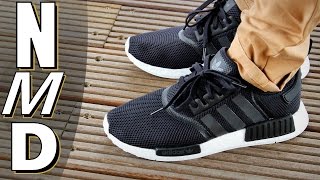 ADIDAS NMDR1 BampW  Detailed shots  On feet [upl. by Loretta]