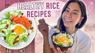 3 RICE recipes I Easy amp healthy🍚 [upl. by Yorke]