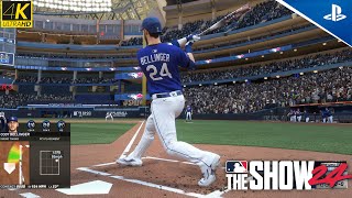 MLB The Show 24  PS5  Conquest 3 inning  vs BlueJays  4K  Game Play [upl. by Oruasi]