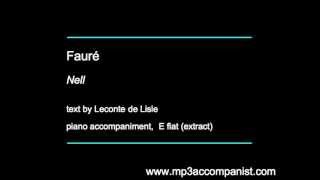 Fauré Nell  Piano Accompaniment [upl. by Selim]