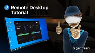 Bigscreen Remote Desktop How to STREAM YOUR PC to your Oculus Meta Quest 2 [upl. by Anihcak]