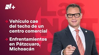 Enfrentamientos en instalaciones de la GN en Pátzcuaro  Las Noticias  19 de noviembre de 2024 [upl. by Suollecram]