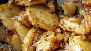 Were Having Skillet Potatoes and Onions for Breakfast  How to make Skillet Potatoes [upl. by Ahsir]