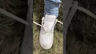 How to lace Air Force 1 Laces Tutorial [upl. by Dafna]