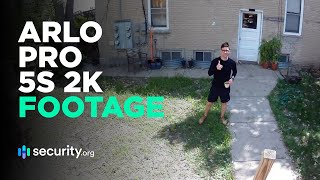 Arlo Pro 5S 2K Spotlight Camera  Sample Recordings [upl. by Vivie619]