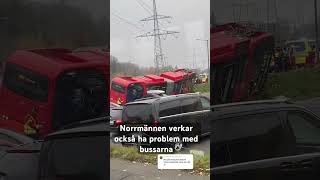 Buss har kört av vägen i Oslo fördig roligaklipp norskaklipp norrmän vadhänder fail [upl. by Tallula659]