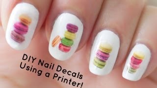 DIY Nail Art Decals Using a Printer [upl. by Gow]