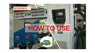 MYSORES FIRST PUBLIC E VEHICLE CHARGING STATION [upl. by Gordan]