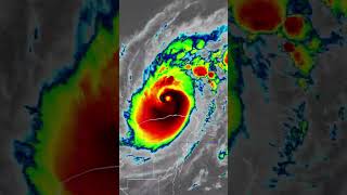 Hurricane Milton Satellite timelapse from formation to crossing over Florida [upl. by Datnow]