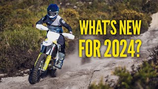 All new 2024 Husqvarna Dirt Bikes Whats new [upl. by Deibel203]