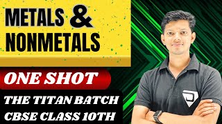 Metals and Nonmetals  ONE SHOT class10 boardexam [upl. by Sudnac]