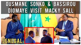 Senegals new President amp Ousmane Sonko visit Macky Sall ahead of inauguration [upl. by Aremahs]