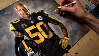 Drawing Ryan Shazier [upl. by Neyrb592]