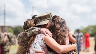 Emotional Military Homecoming Welcome home BEST DAY EVER [upl. by Besnard]