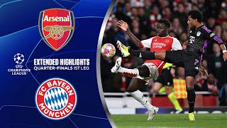 Arsenal vs Bayern Extended Highlights  UCL QuarterFinals 1st Leg  CBS Sports Golazo [upl. by Starobin59]