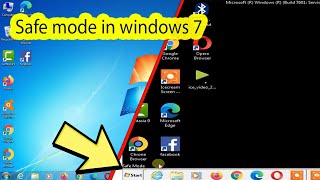 How to enable safe mode in windows 7 [upl. by Rosalyn]