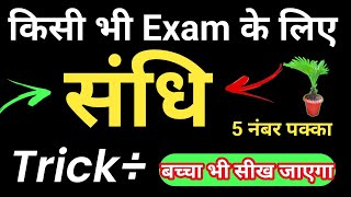 🔥Sandhi class 10th Hindi vyakaran Hindi grammar class 10th sandhiसन्धि One Shot [upl. by Artiek]