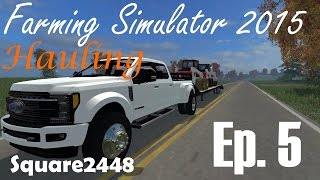 FS15 2017 Ford F450 Super Duty Hauling Bobcat Machines [upl. by Ylrebma454]