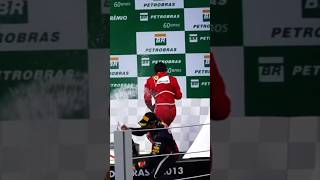 When Webber slid on the podium🏎️ f1 shorts [upl. by Rolandson]