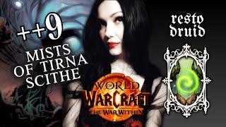 9 Mists of Tirna Scithe Devour Affix 🍃 Resto Druid PoV [upl. by Smitt]