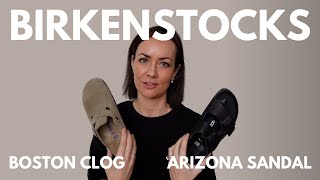 Birkenstocks Everything about the Boston Clog amp Arizona Sandal pricing sizing and styling [upl. by Aivun]