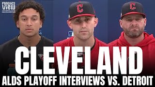 Matthew Boyd Bo Naylor amp Stephen Vogt Discuss Cleveland vs Detroit Tigers ALDS Facing Former Team [upl. by Maidel]