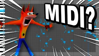 Crash Bandicoot Woah Converted To Midi [upl. by Ellessig784]