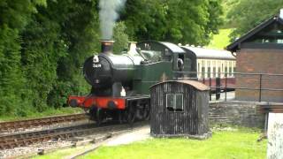 GWR 5600 Class 5619 at Bodmin Parkway 15th August 2015 [upl. by Letnuhs]