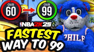 This Is The Fastest Way To Get 99 Overall on NBA 2K25 [upl. by Holmun]