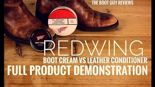 How to use Boot Cream and Leather conditioner  The Boot Guy Reviews [upl. by Enitsenrae]