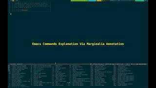 Emacs Commands Explanation Via Marginalia Annotation 20240812041020 [upl. by Azilem379]