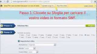 Come convertire Flash SWF in MP4 online [upl. by Adnilahs]