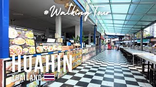 Huahin Soi 88  Baan Khun Por Food Court  WALKING TOUR  Hua Hin Thailand  asaniPOV [upl. by Elleinet]