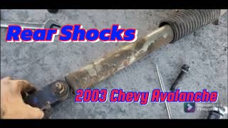 Rear Shock Replacement 2003 Chevy Avalanche [upl. by Juta368]