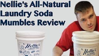 Nellies AllNatural Laundry Soda  Mumbles Product Review [upl. by Ecienaj]