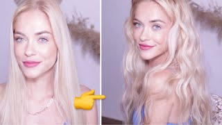 FLAT IRON VOLUME SURF WAVES TUTORIAL  QUICK amp EASY HAIRSTYLE [upl. by Acir]