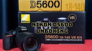 Nikon D5600 REAL UNBOXING with 18140 VR LENS [upl. by Grefe]