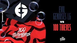 EG vs 100  Week 4 Day 2  LCS Summer Split  Evil Geniuses LG vs 100 Thieves 2023 [upl. by Odeen]