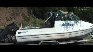 Boat overturns on Whakatāne bar at night [upl. by Euqinaj100]