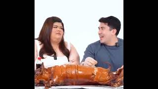 Luis Manzano Funny Mukbang w Euleen Castro AKA Pambansang Yobab🤣😂 viral viralshorts [upl. by Alston]