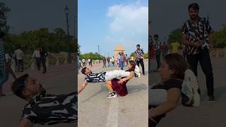 Mehnat rang lati h gymnast action stunt viralshort publicreaction flipsinpublic acrobatics [upl. by Leslee]