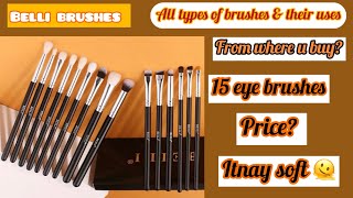 Affordable eye brushes  brushes for beginners  Makeup brushes review viral eyebrushes brushes [upl. by Haisi487]