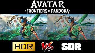 Avatar Frontiers of Pandora  HDR vs SDR Intro [upl. by Annaeirb930]