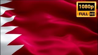 Qatar flag closeup 1080p Full HD 1920X1080 footage video waving in wind Qatar flag Full HD [upl. by Begga]