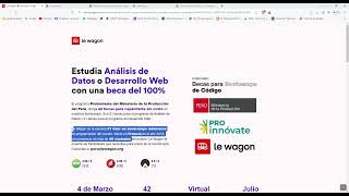 Video para postular a becas bootcamps de código en Lima Perú [upl. by Yoshi]